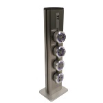 TT 1.0 - Two-sided electric column - Titanium - 4 x USB