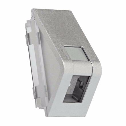 DS4 - Data Faceplate RJ45, for SC2, SH1, RH2 Housing - Aluminium Finishing