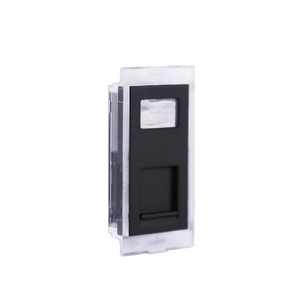 DS3 - Data faceplate RJ45, for RH1 Housing - Black finishing