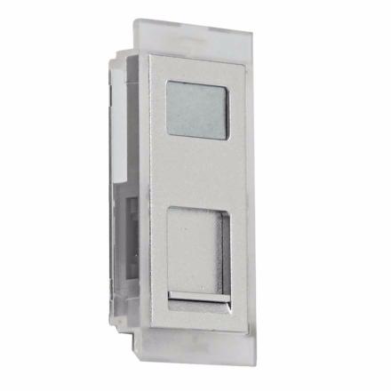 DS3 - Data faceplate RJ45, for RH1 Housing - Aluminium finishing
