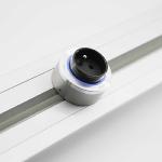 French Prenium Socket FR3-L Titanium  - Aluminium Rim - Blue LED